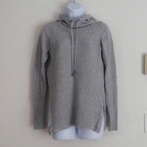 ARTISAN NY Ribbed Cowel Neck Grey Pullover
